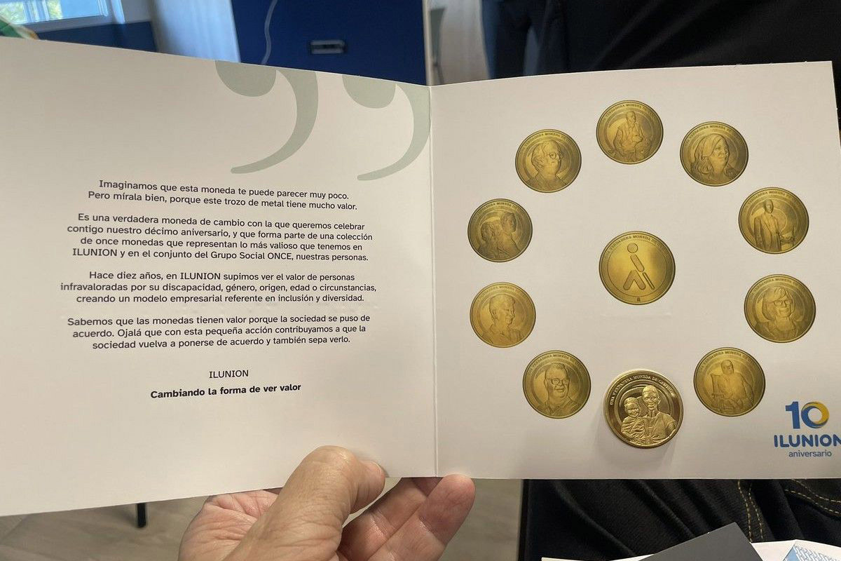 Colección de monedas de la campaña de Ilunion 