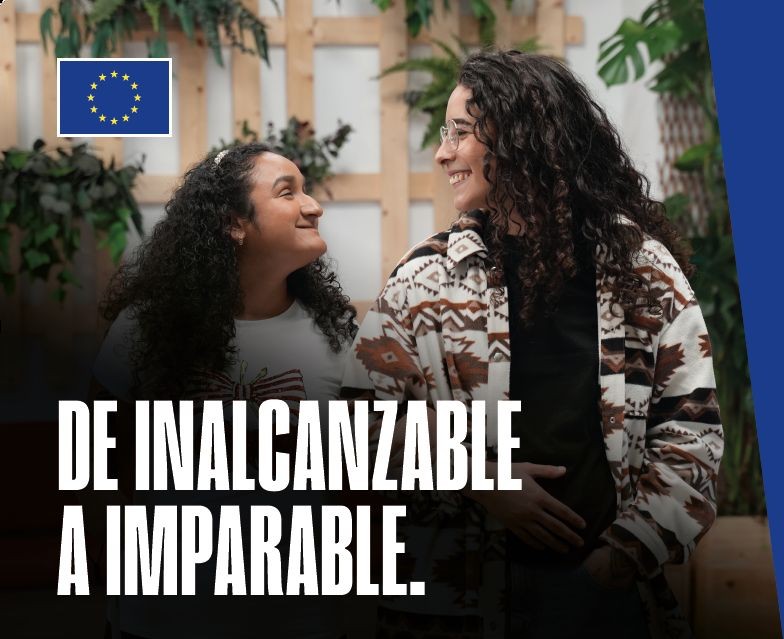 Yadira Vía y Erica del Saz, alumnas de 'Por Talento Digital' | Foto de Fundación ONCE y Comisión Europea