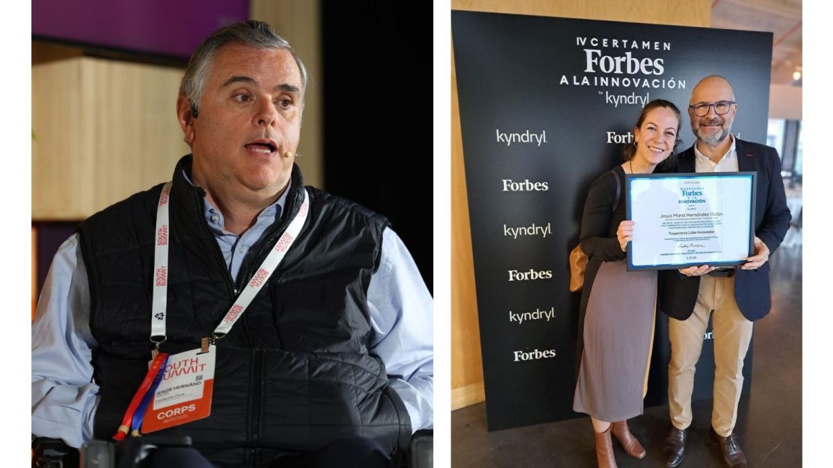 Jesús Hernández, a la izquierda, y Paloma Cid y Arturo Hernández, a la derecha