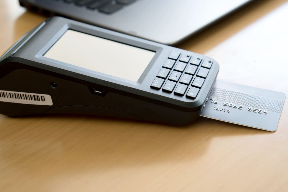 Simulación de un pago con datáfono