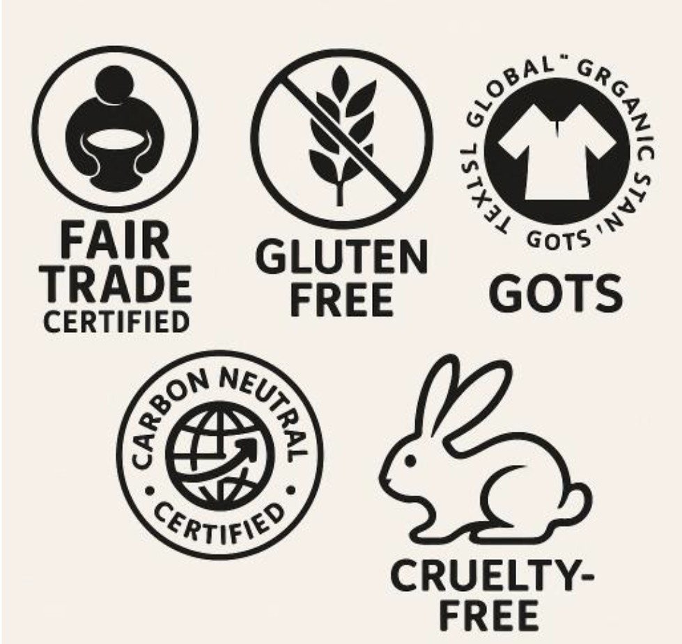 Logos de certificaciones de energía sostenible