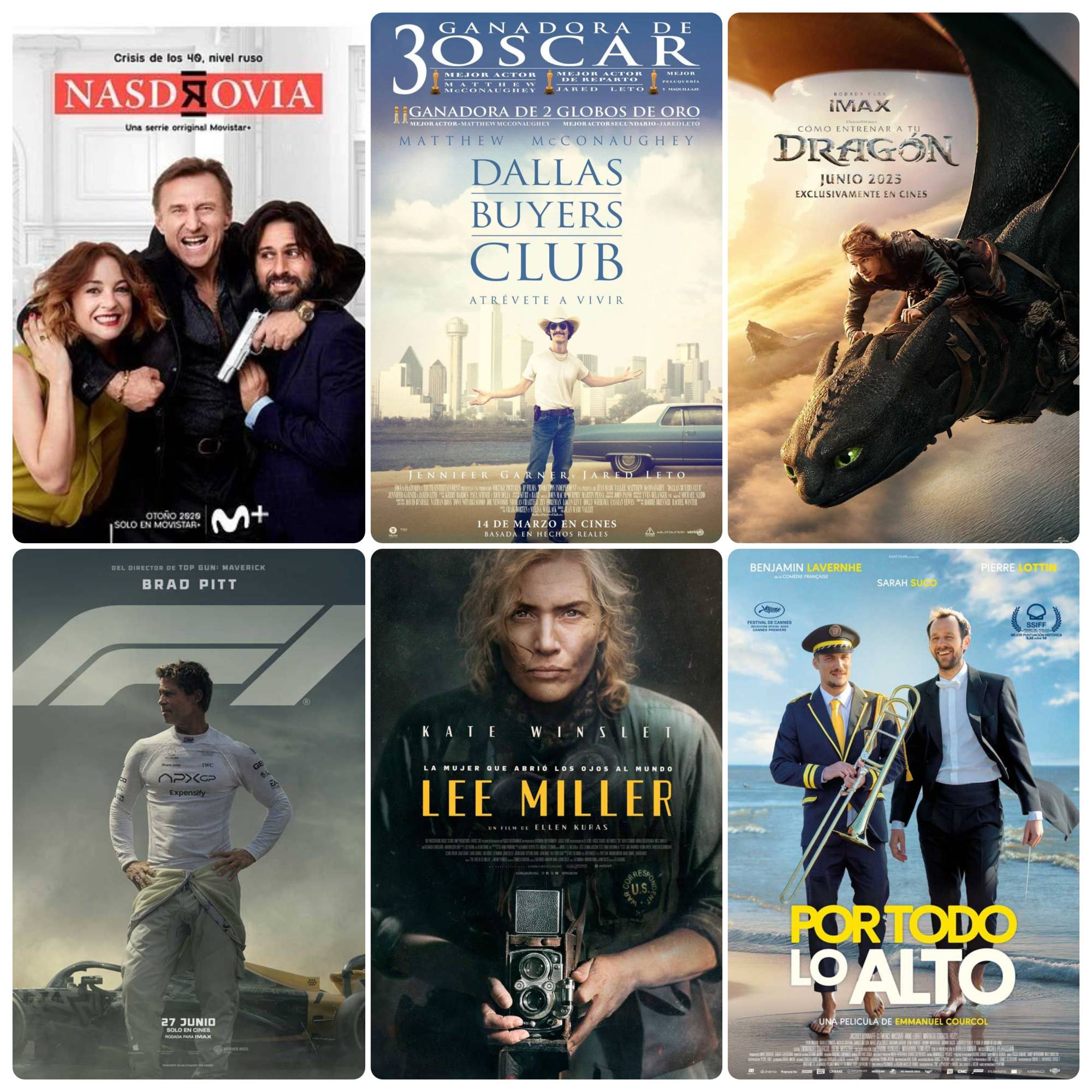 Carteles de las diferentes películas