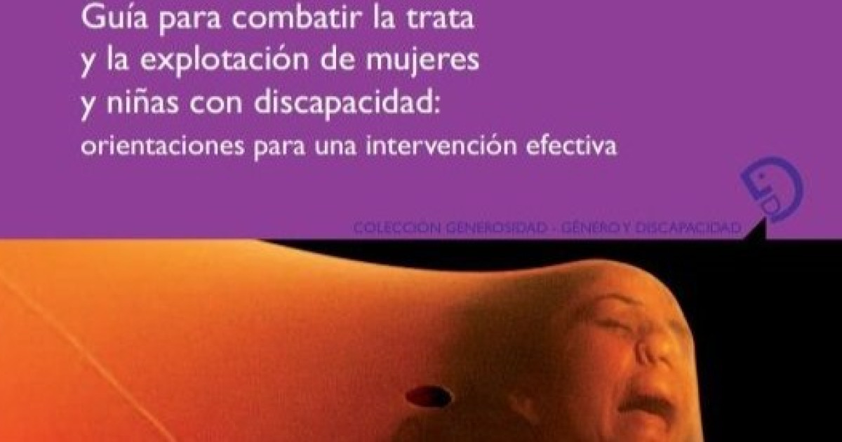 Portada de la guía de la FCM para combatir la trata de mujeres y niñas con discapacidad