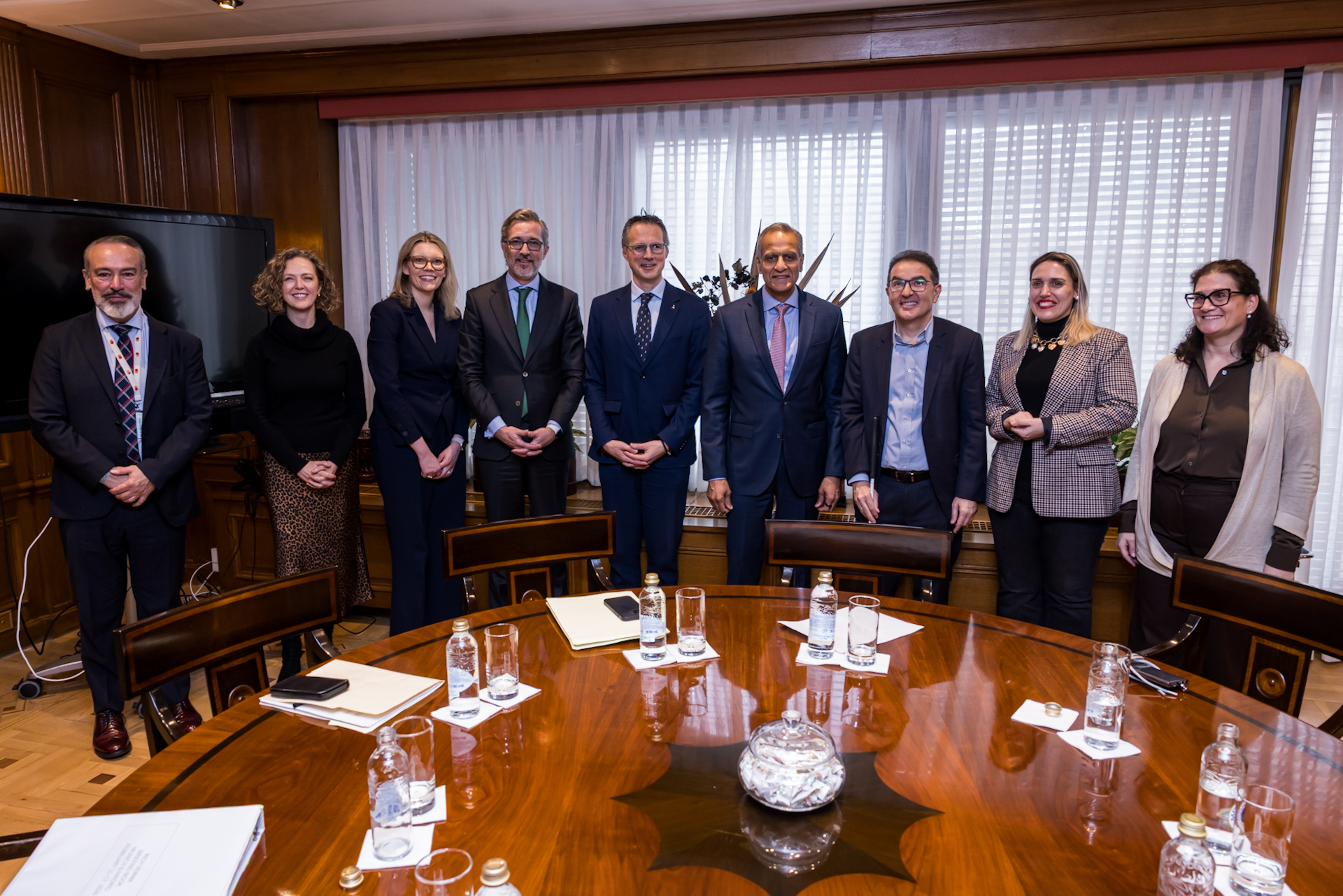 Responsables de Mastercad, de la ONCE y de la UMC y la EBU