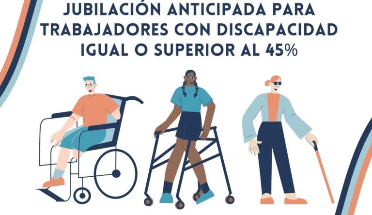 Representaciones gráficas de diversas personas con diferentes discapacidades 