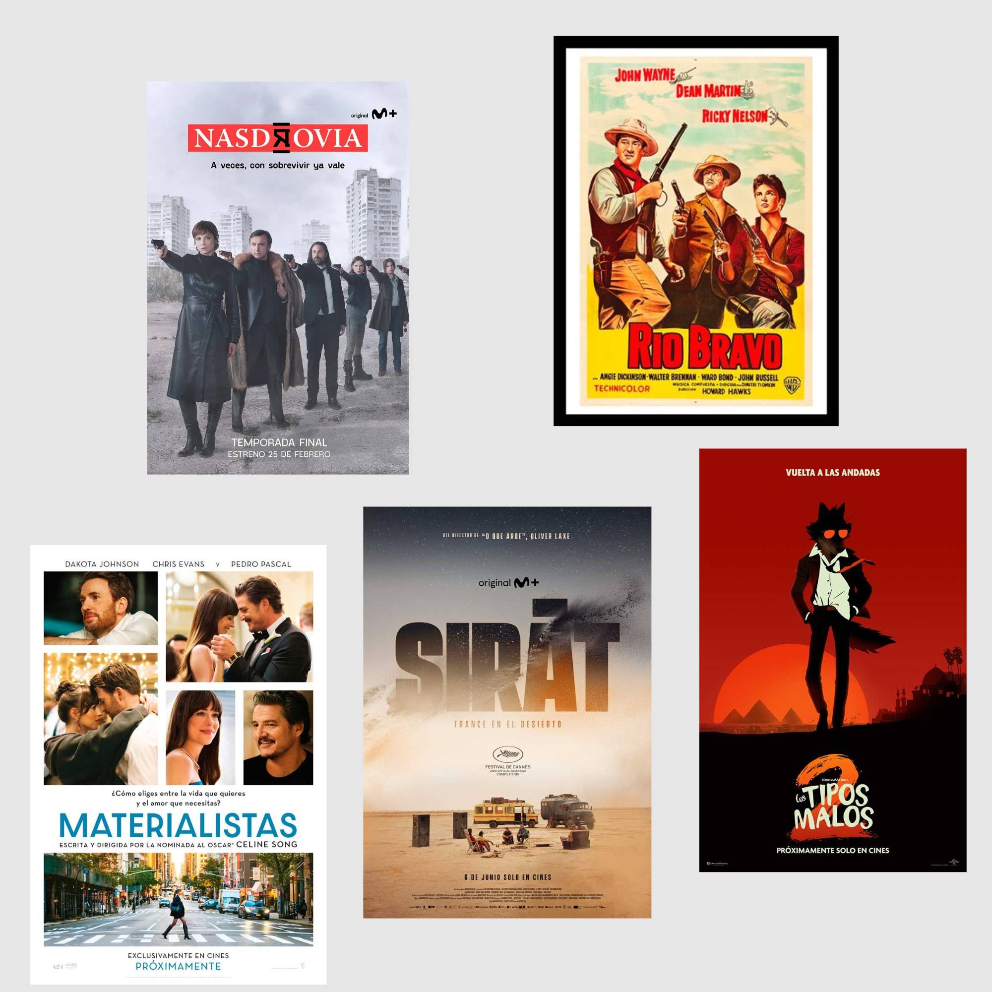 Collage con los carteles de las diferentes películas