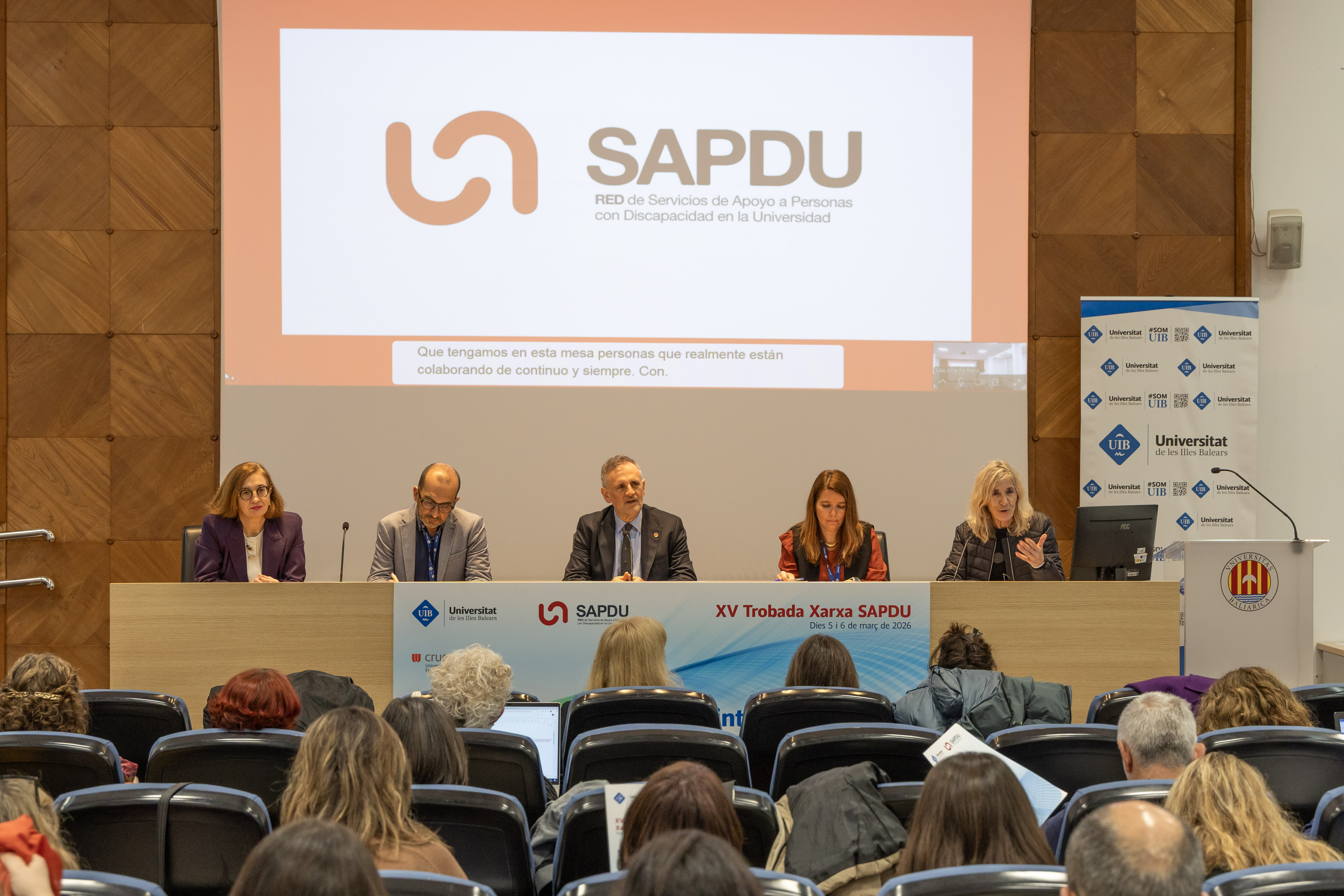 Mesa inaugural del encuentro de servicios de apoyo a personas con discapacidad 