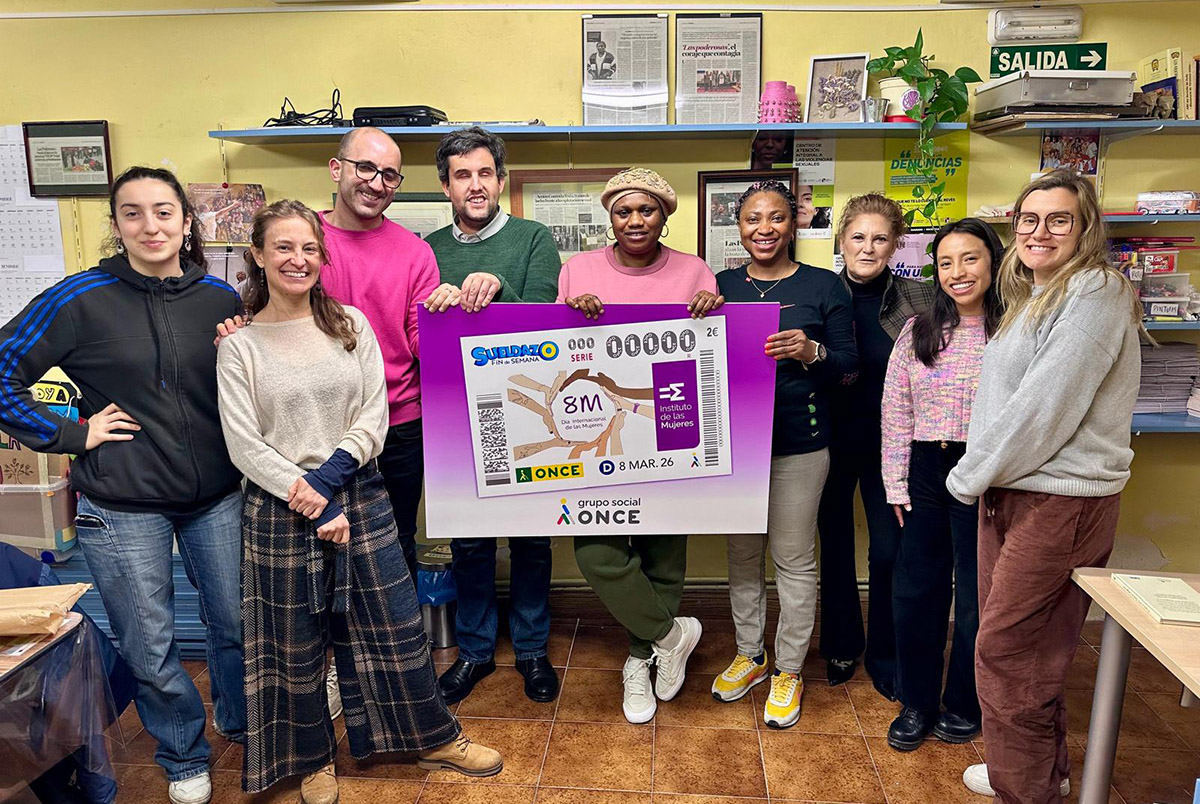 Presentación del cupón del 8M en Navarra