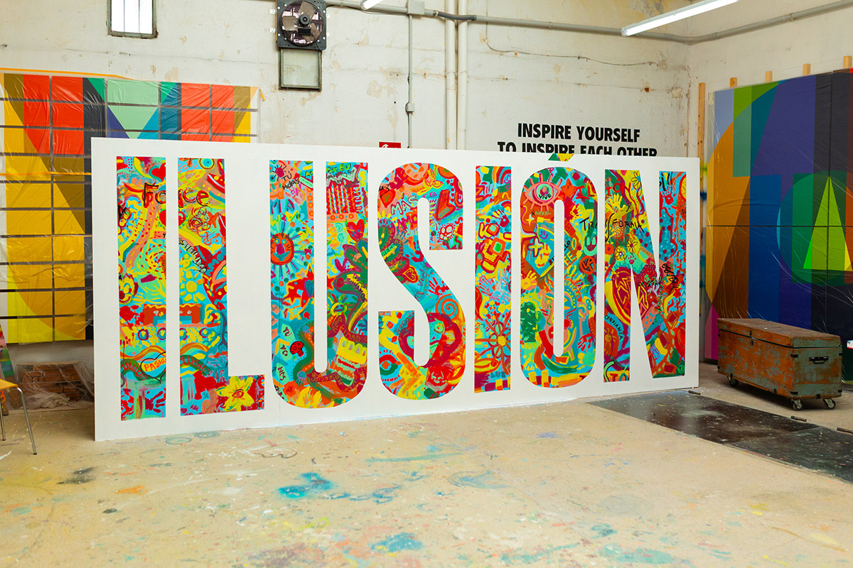 Cartel Ilusión realizada en Fundación ONCE