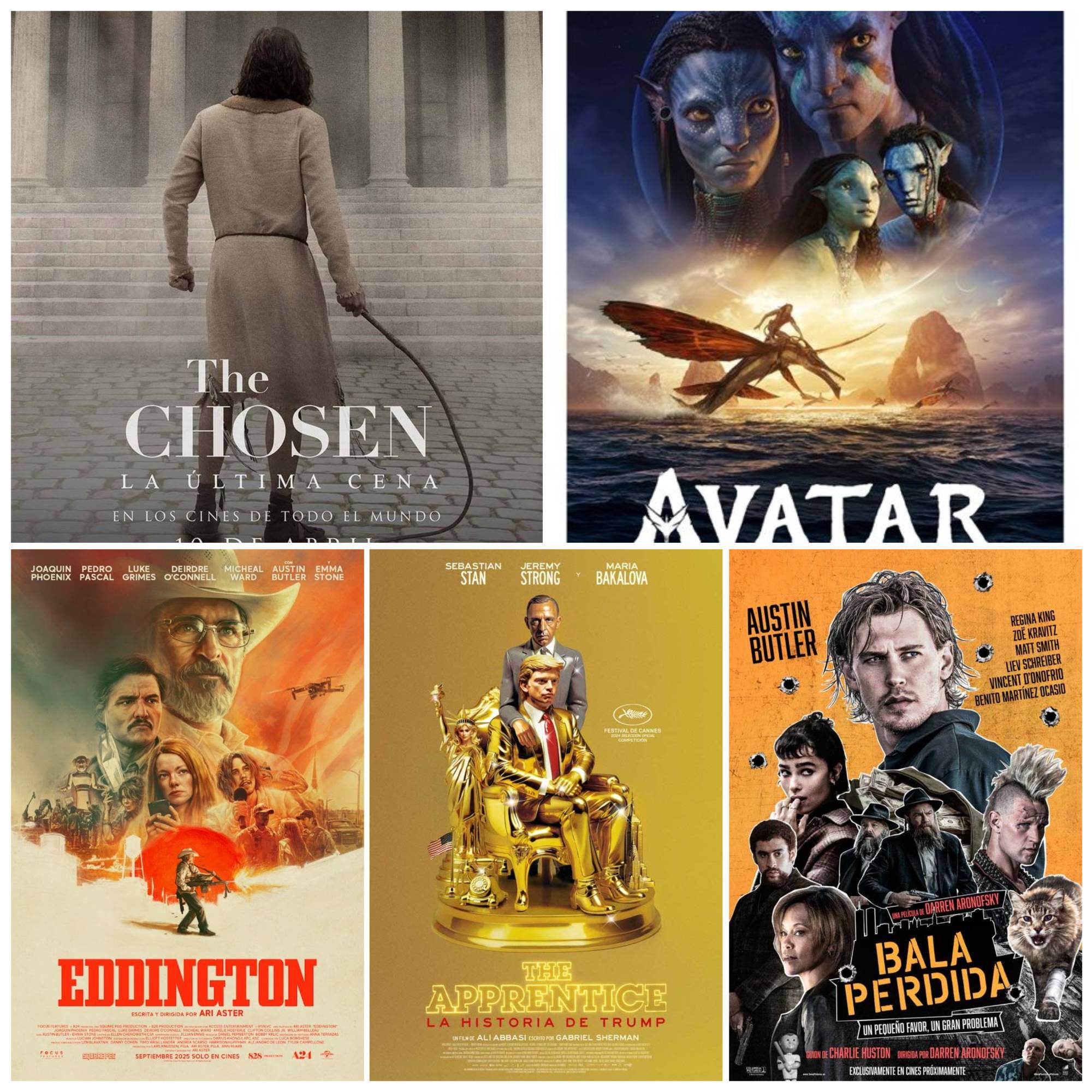 Carteles de las diferentes películas