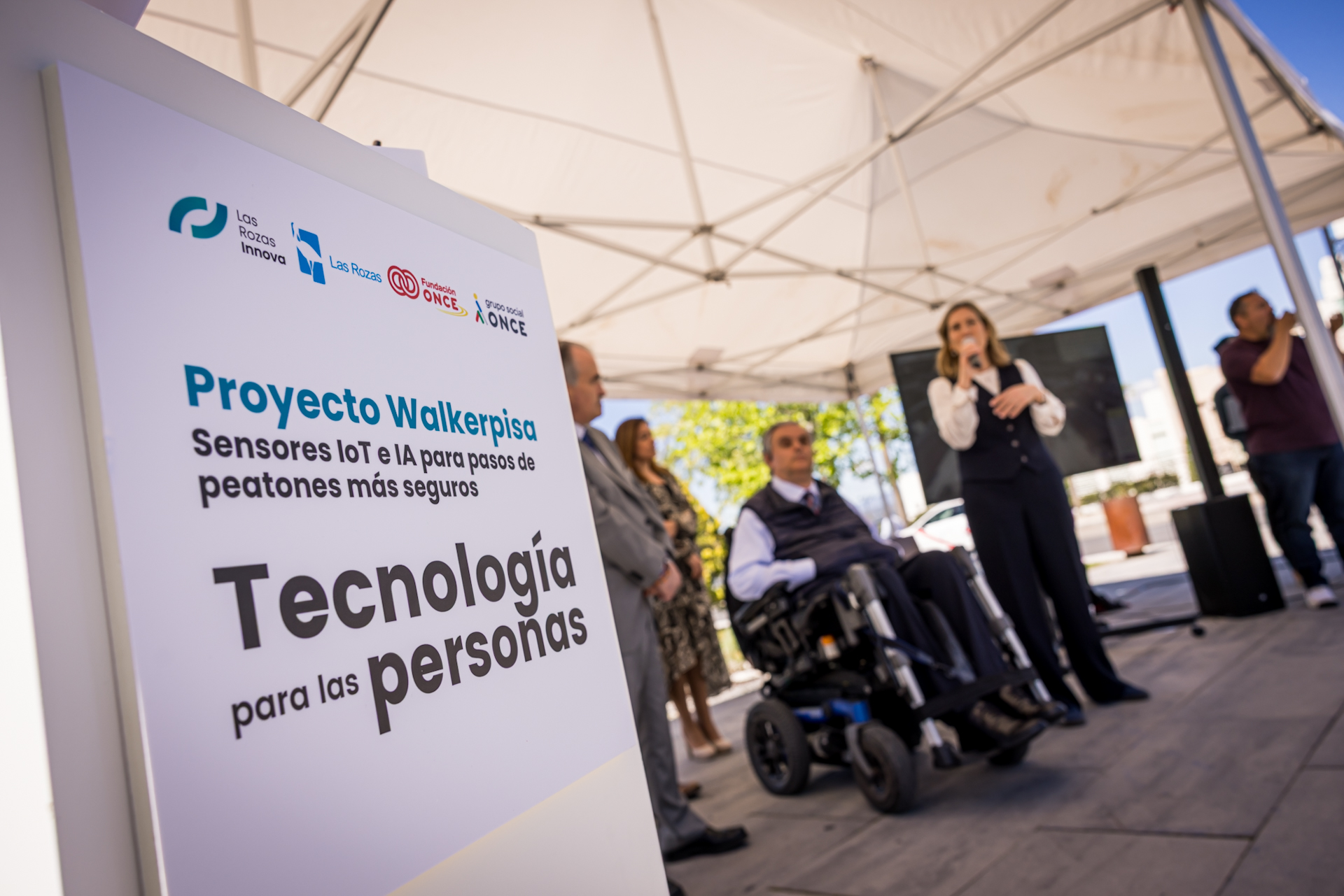 Imagen del acto de presentación del proyecto en Las Rozas