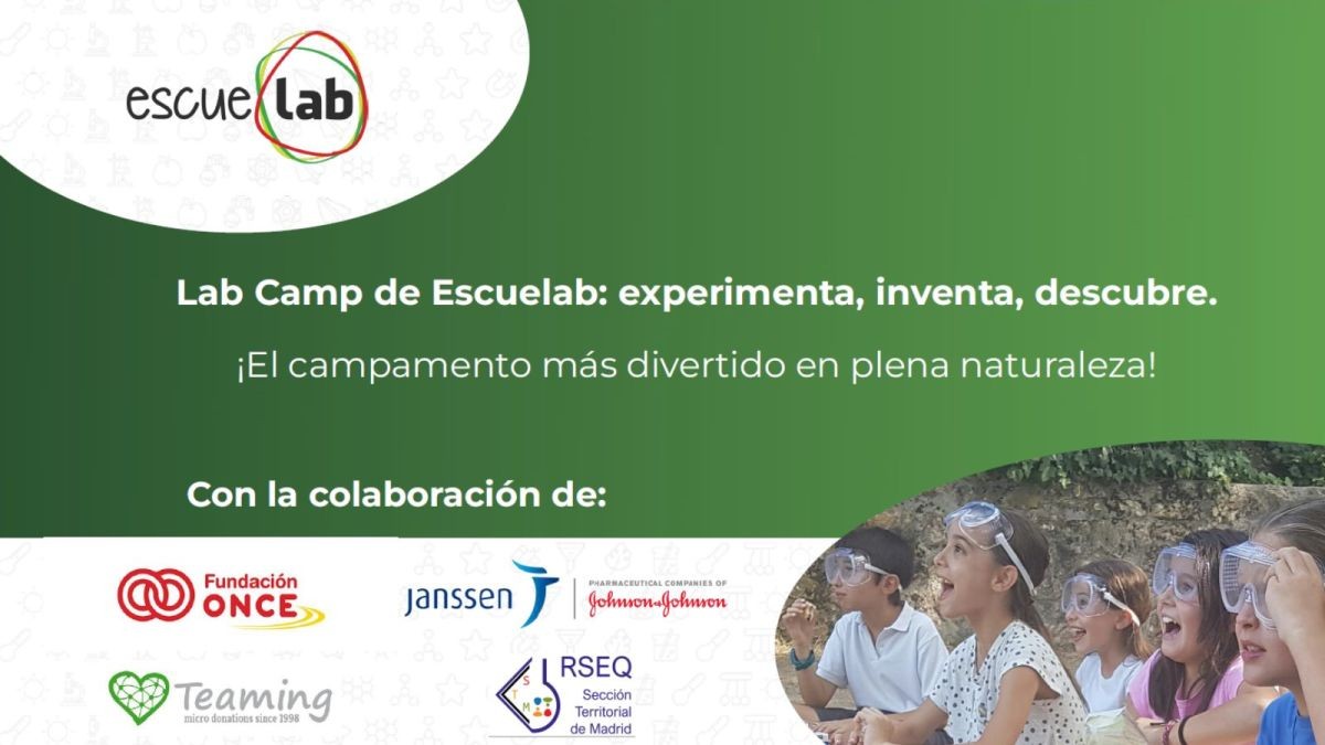 Cartel con la convocatoria del campamento