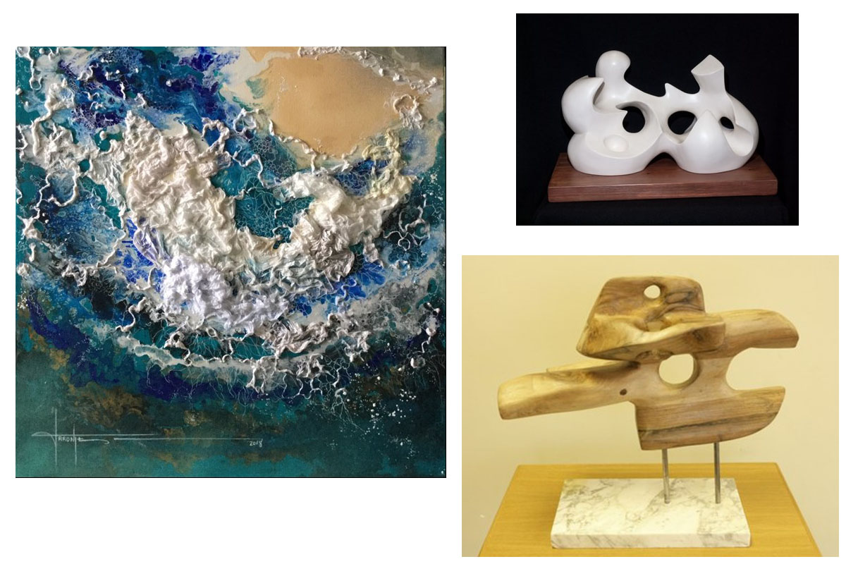 Algunas de las obras de la exposición