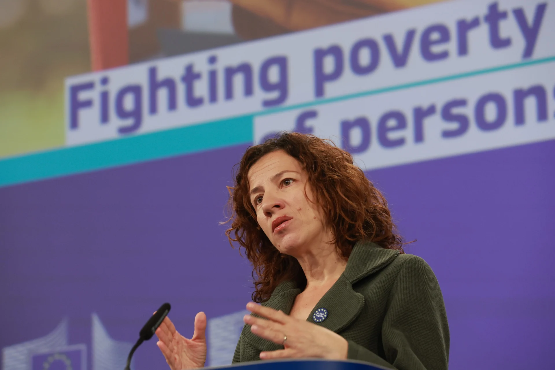Roxana Mînzatu, Comisaria de  Derechos Sociales y Capacidades, Empleo de Calidad y Preparación, en la presentación de la actualización de la estrategia el pasado mes de mayo