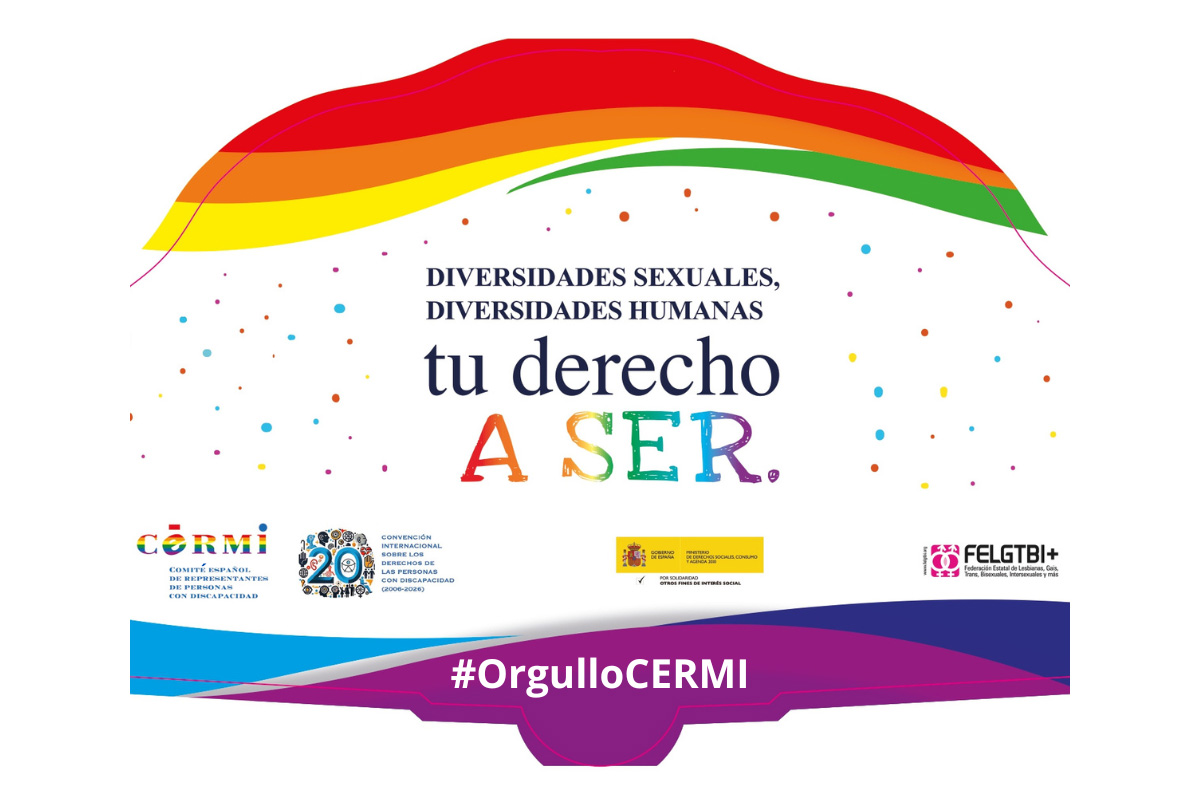 Cartel del I Congreso Estatal de Personas con Discapacidad LGTBI+