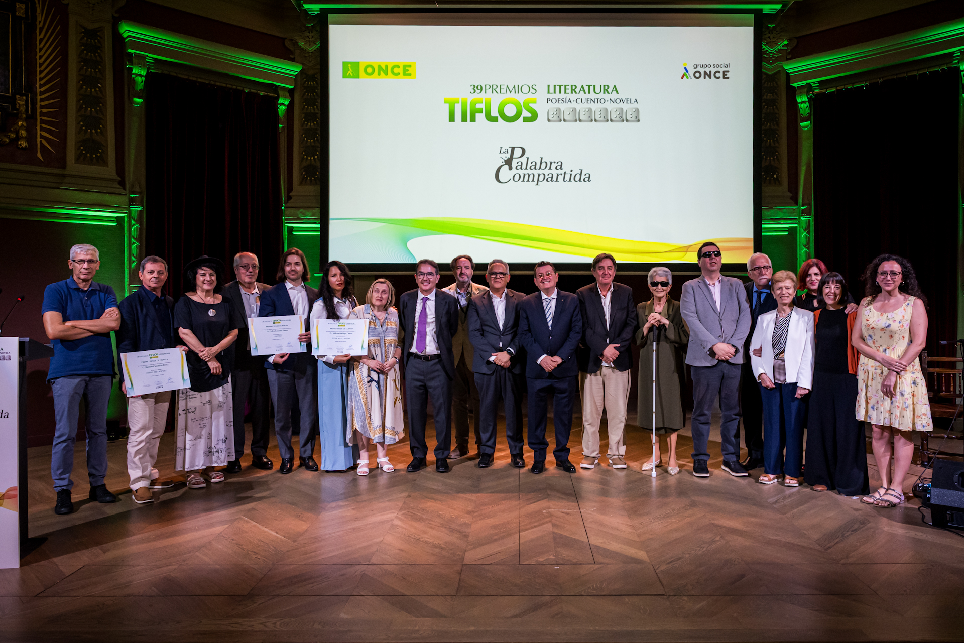 Ganadores y jurados de los 39 Premios Tiflos de Literatura