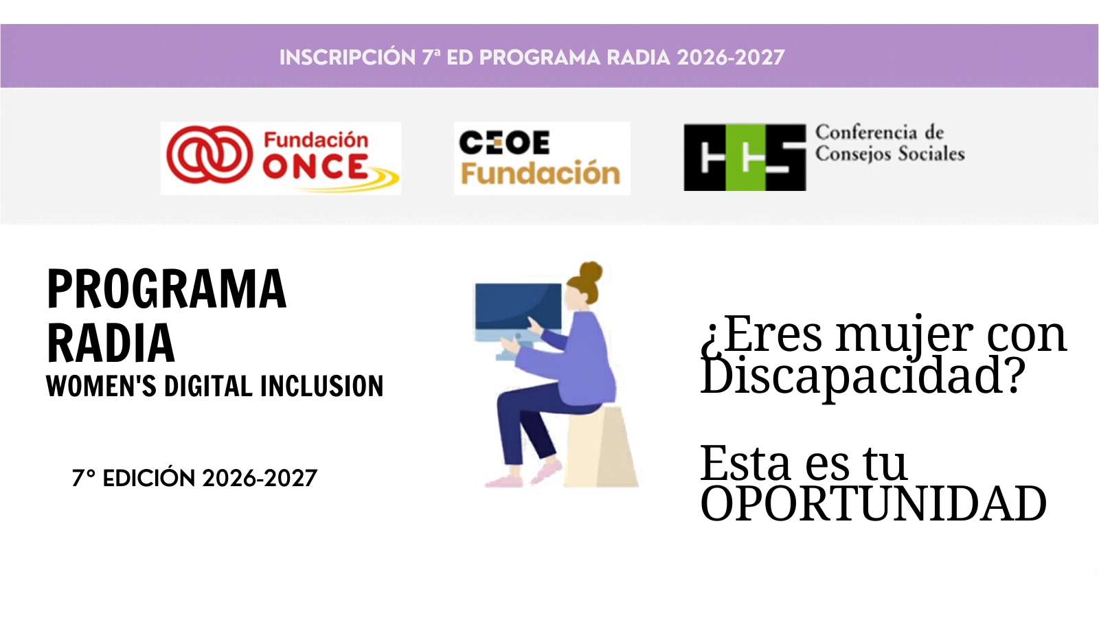 Diapositiva cartel del Programa RADIA