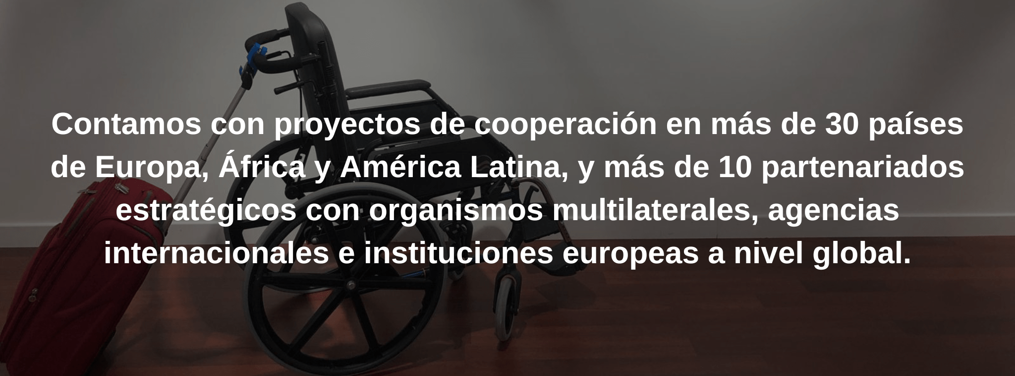 Contamos con proyectos de cooperación en más de 30 países de Europa, África y América Latina, y más de 10 partenariados estratégicos con organismos multilaterales, agencias internacionales e instituciones europeas a nivel global.