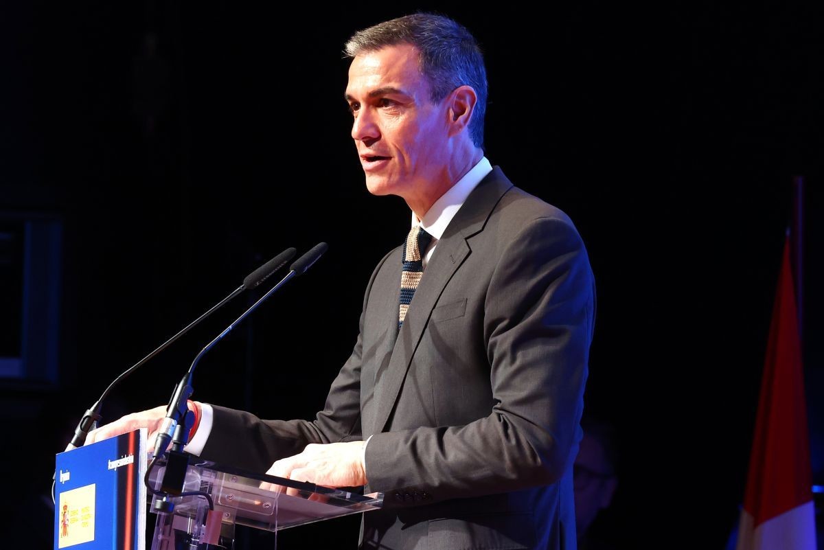Pedro Sánchez durante una intervención | Foto de Pool Moncloa/Fernando Calvo