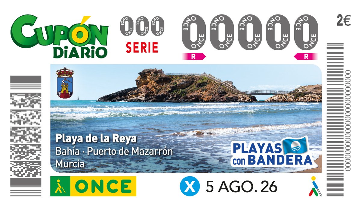 Cupón Playa de la Reya en Mazarrón, Murcia.