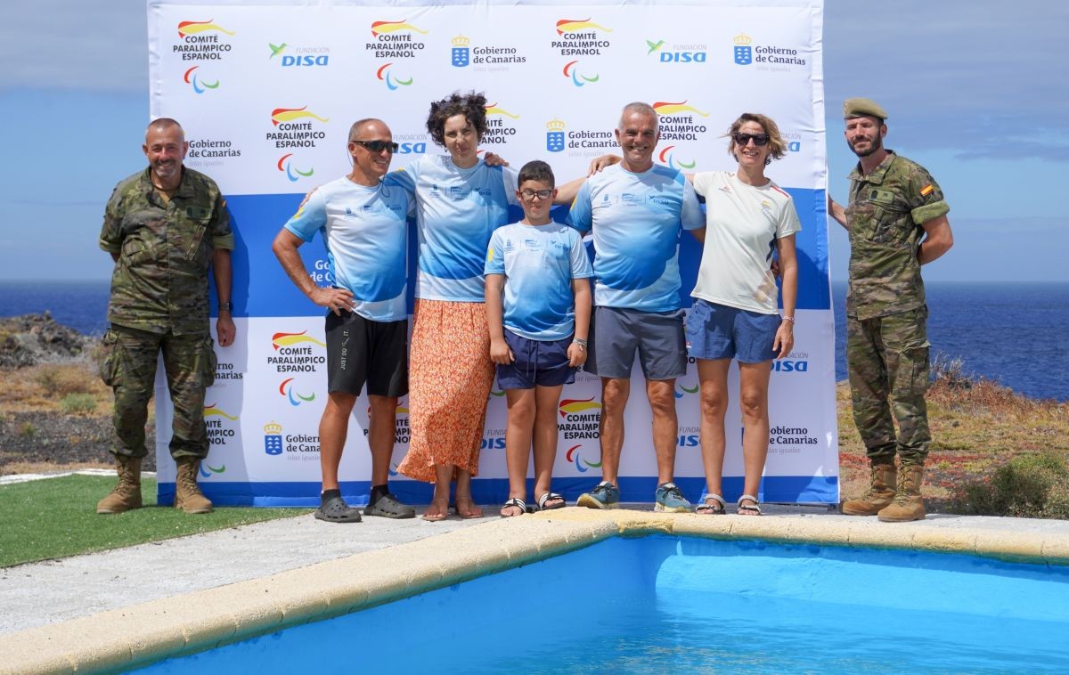 Participantes en el programa Relevo Paralímpico en El Hierro | Foto de CPE