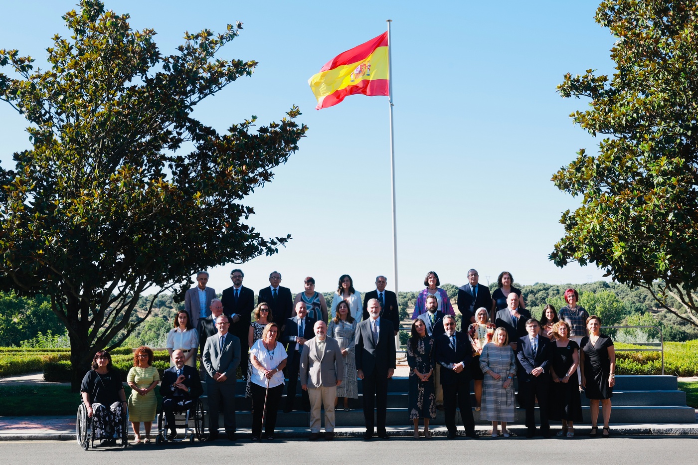  Sus Majestades los Reyes junto a los miembros del Comité Español de Representantes de Personas con Discapacidad (CERMI)/ © Casa de S.M. el Rey