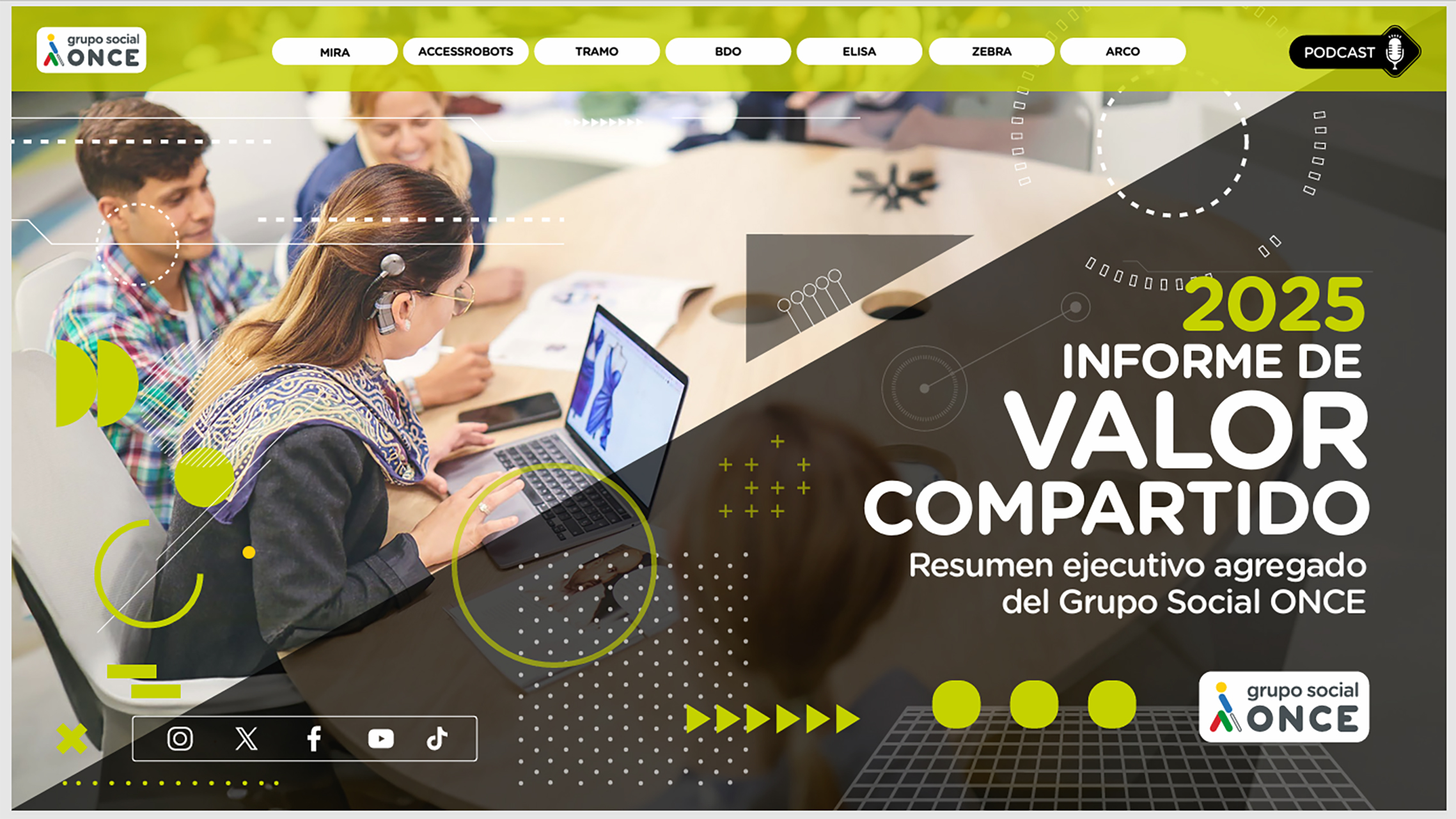 Portada del IVC 2025 del Grupo Social ONCE 