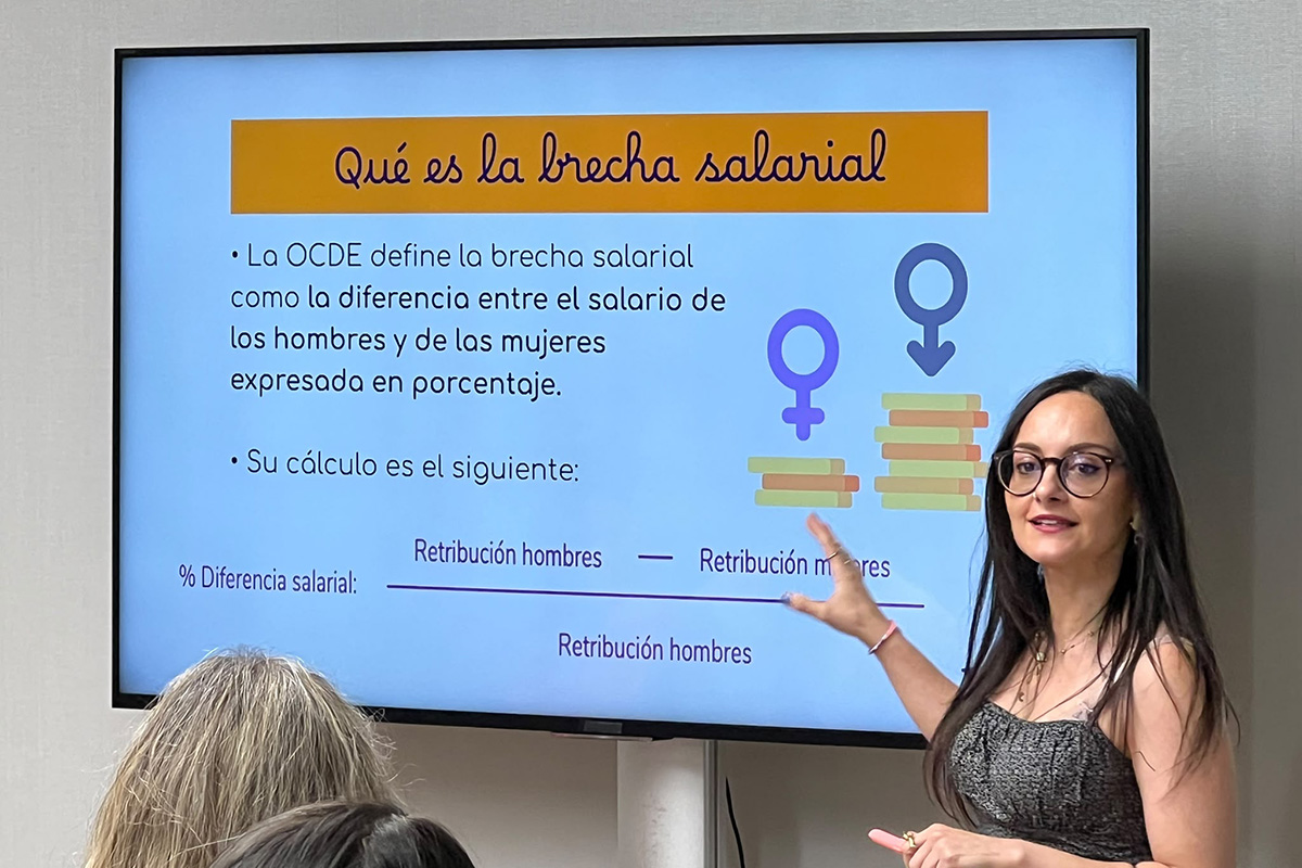 Un momento de la exposición en la sesión formativa