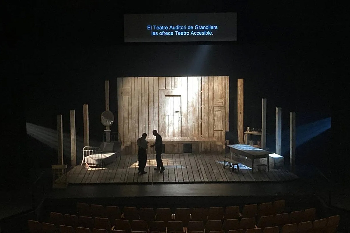 Una representación de Teatro Accesible