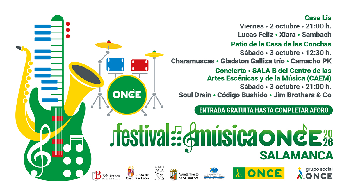 Cartel del Festival Música ONCE 2026