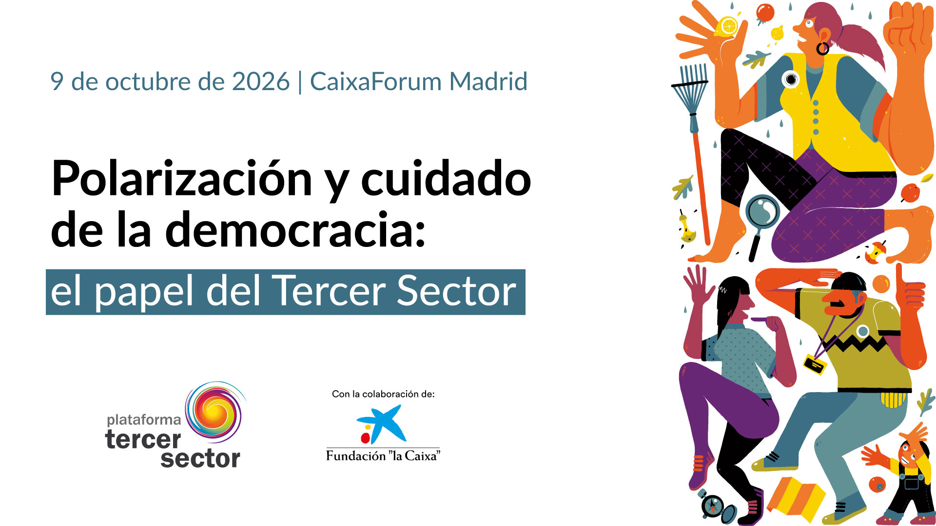 Diapositiva-cartel de la jornada del Terceder Sector