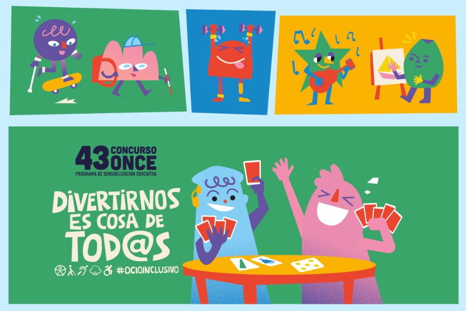 Lema del cartel del 43 Concurso Escolar ONCE