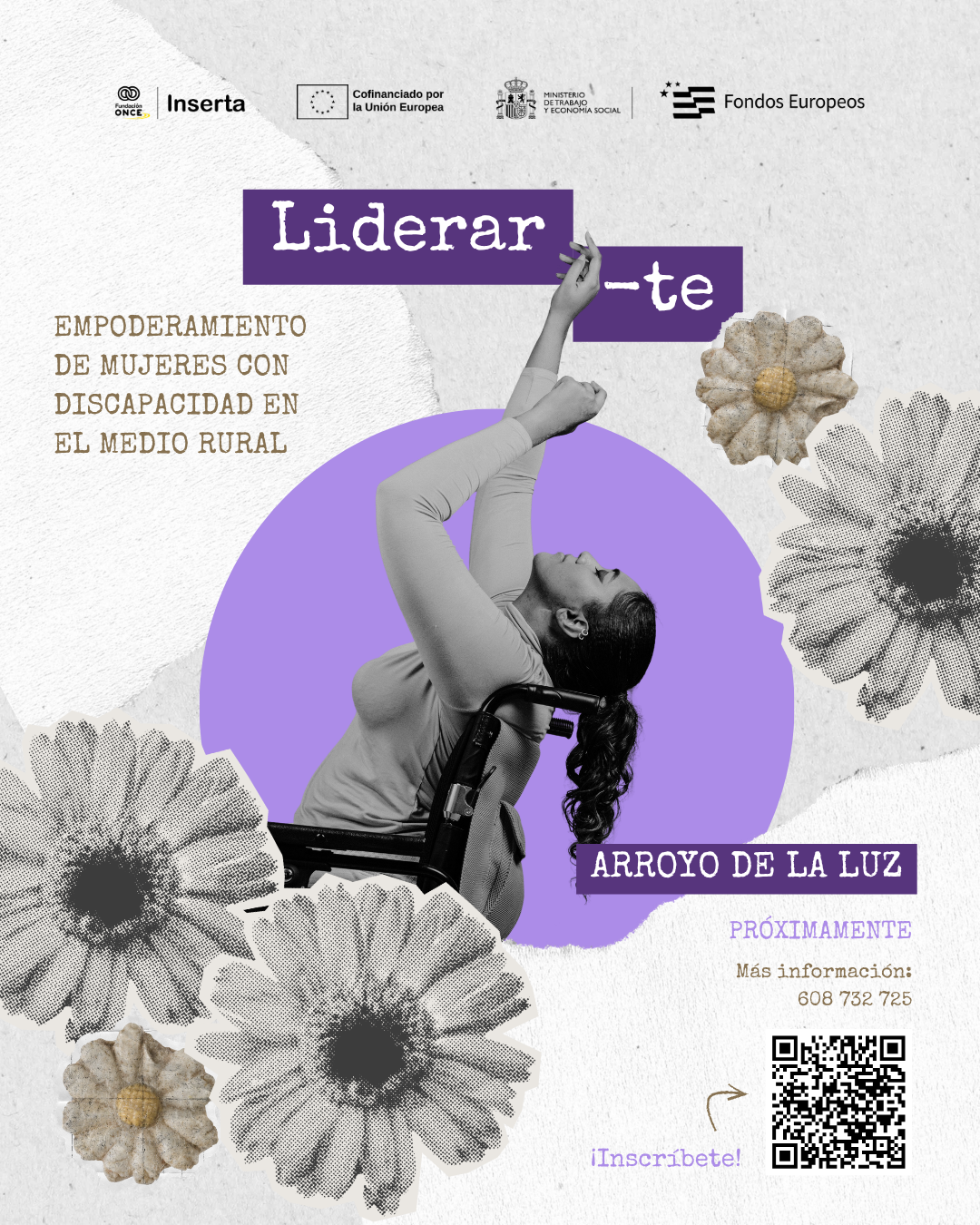 Cartel del programa Liderar-te en Arroyo de la Luz