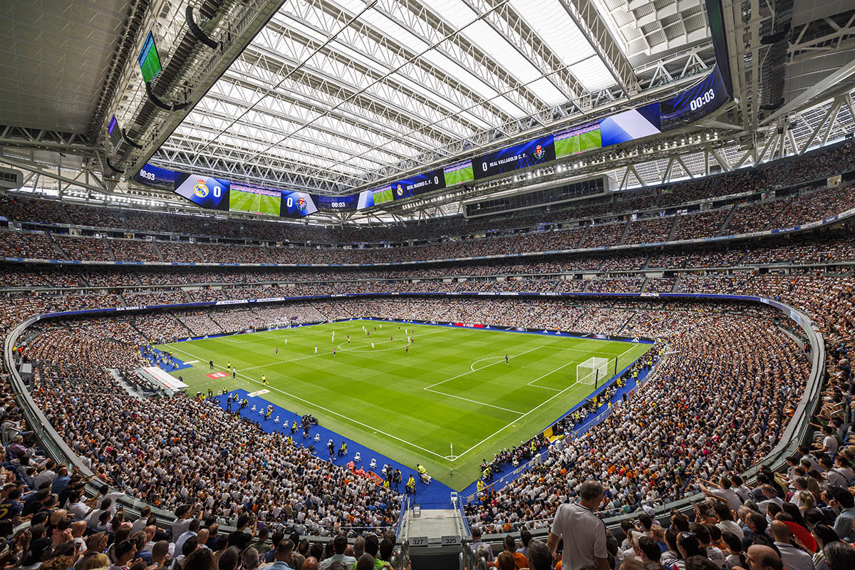Vista general del Santiago Bernabéu