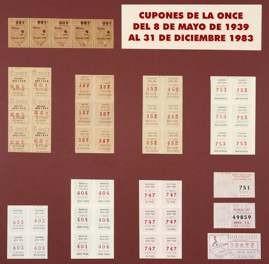 Colección de cupones de 1939 a 1983