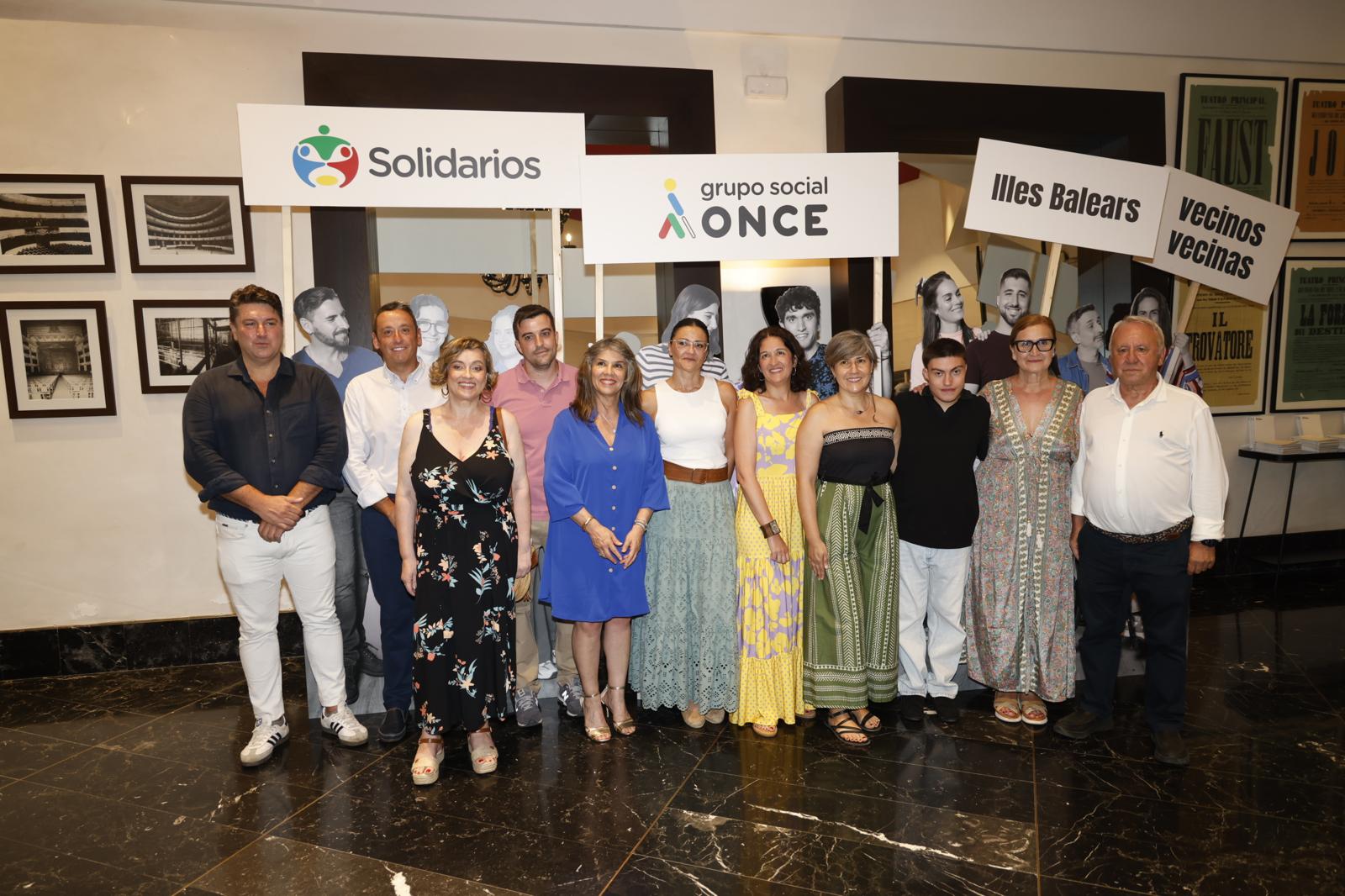 Galardonados de los Premios Solidarios Grupo Social ONCE Islas Baleares