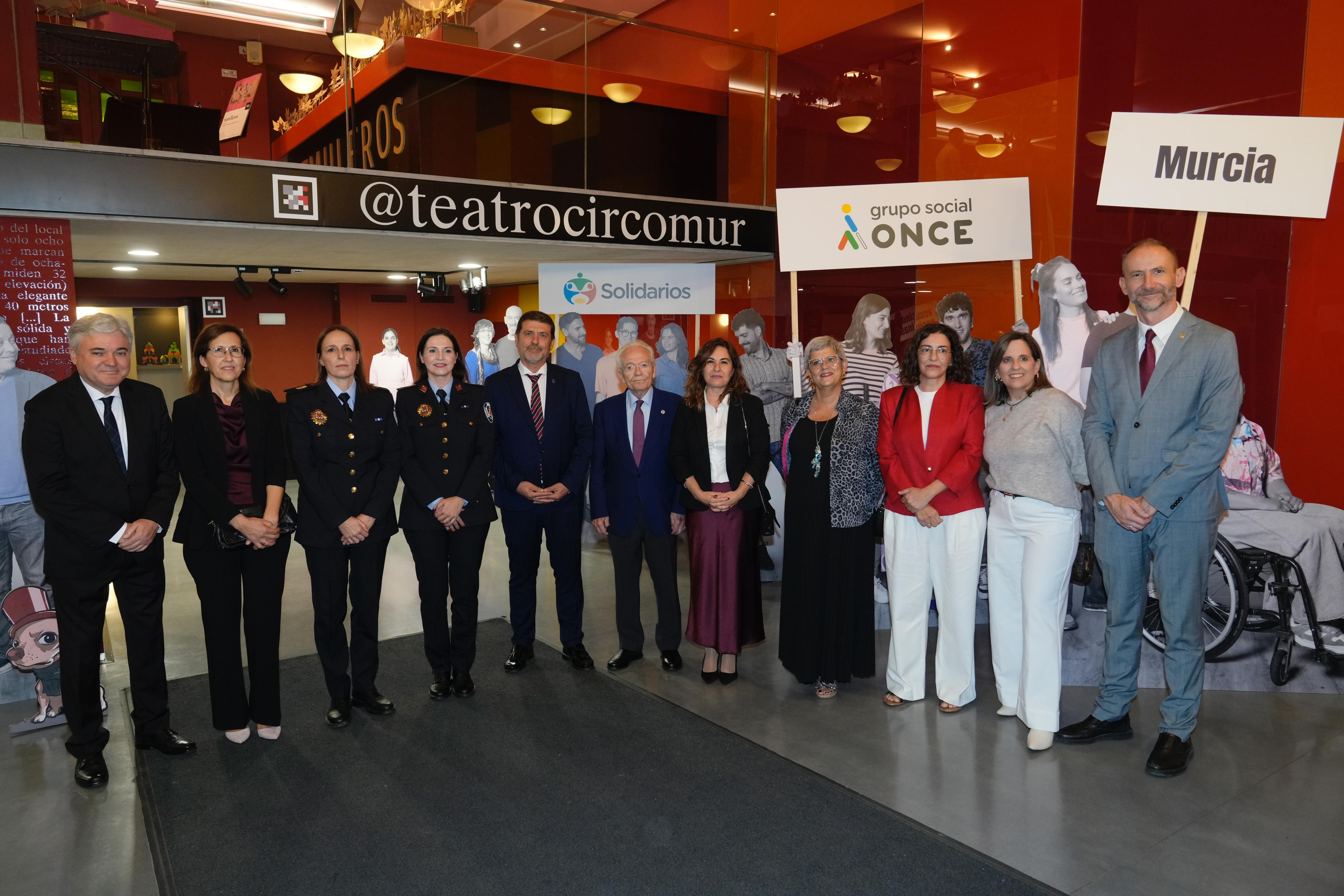 Galardonados en los Premios Solidarios Grupo Social ONCE Región de Murcia 2025