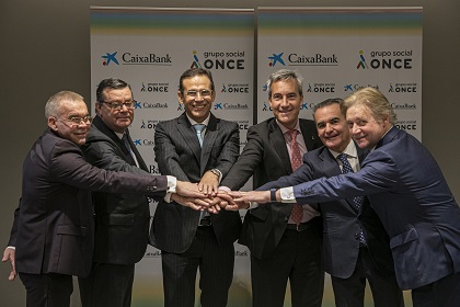 Grupo Social ONCE y CaixaBank se unen para promover la inclusión y la mejora de la calidad de vida de las personas con discapacidad