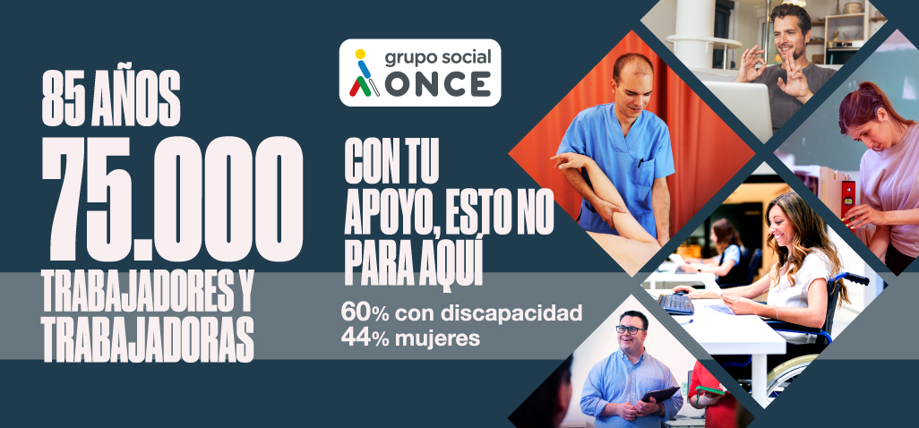 Banner web 75.000 empleados Grupo Social ONCE (Abre una nueva ventana)