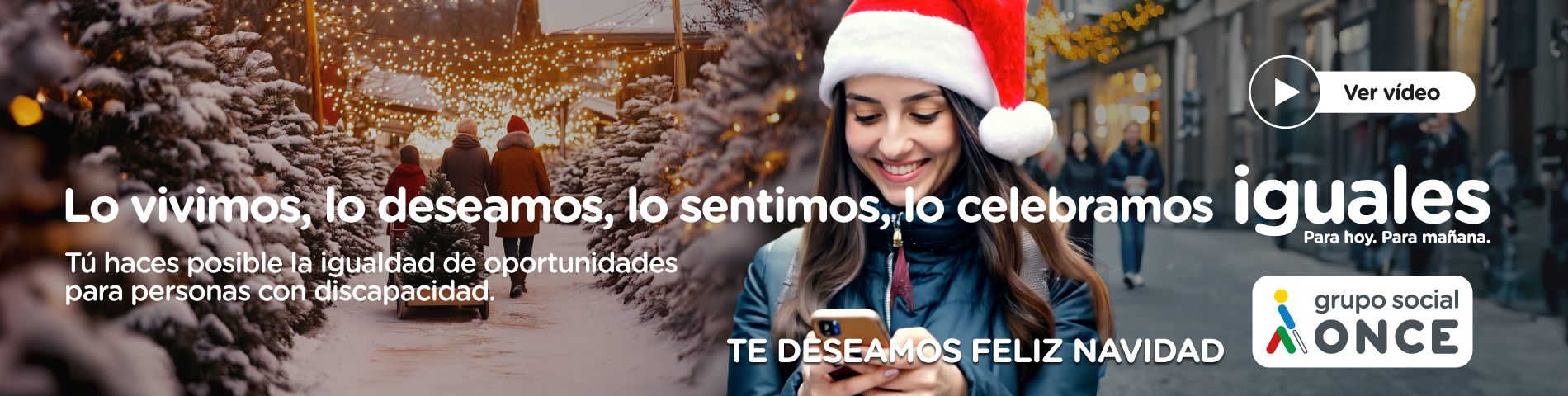 Felicitación Navidad Grupo Social ONCE 2024 (Leiho berria ireki)