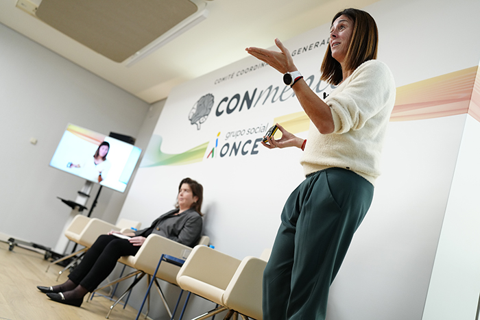 Pasaban durante su intervención junto a Bárbara Palau
