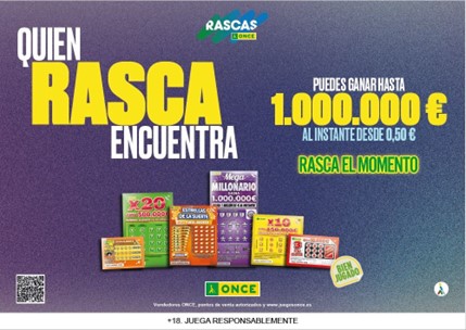 Cartel promocional de los rascas de la ONCE