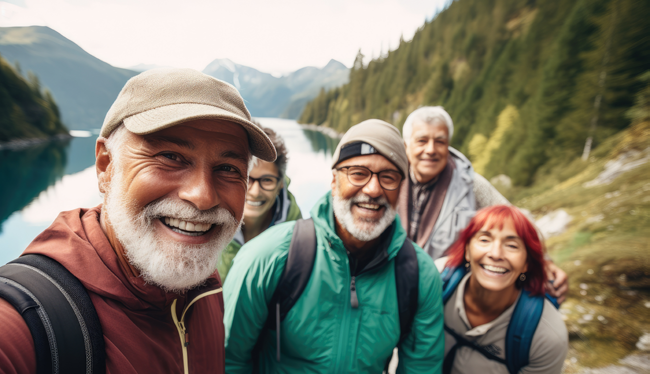 Grupo de personas mayores 