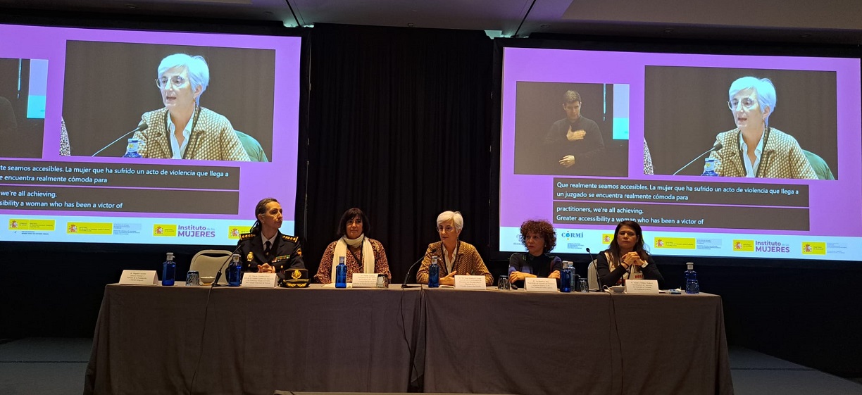 Intervención de Segarra en la mesa sobre detección, investigación y enjuiciamiento de casos de violencia contra mujeres y niñas con discapacidad 