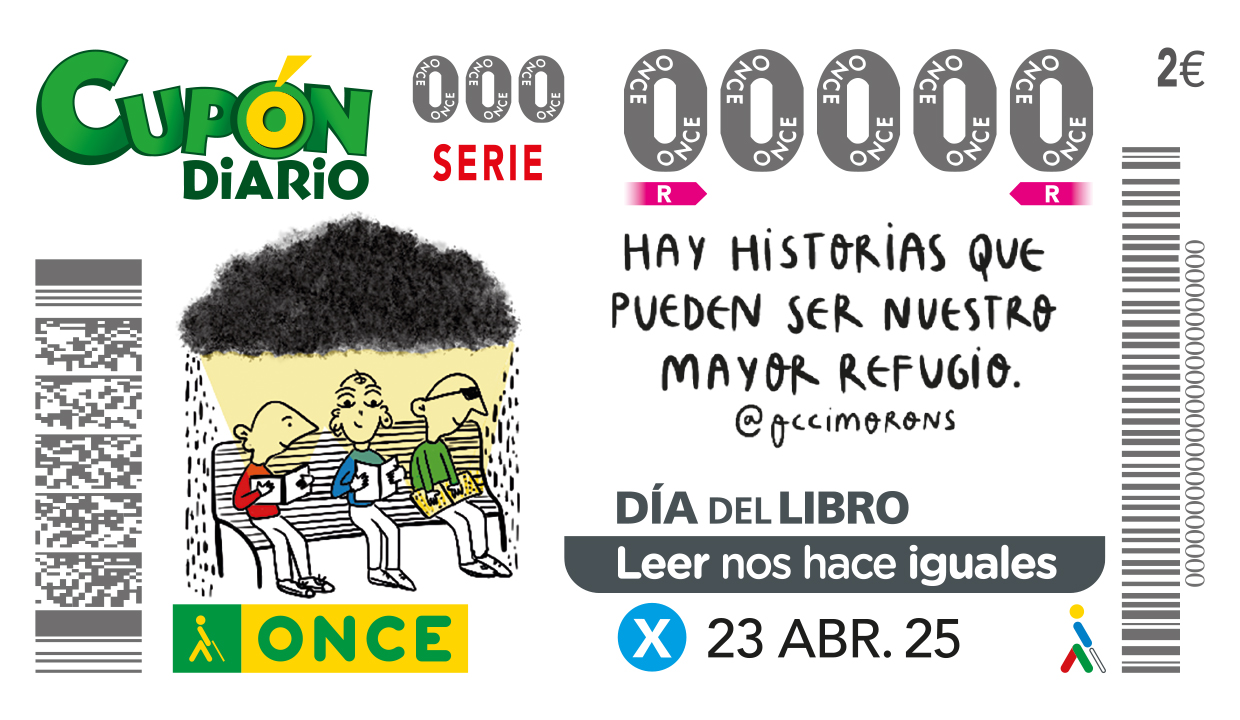 Cupón del 23 de abril dedicado al Día del Libro