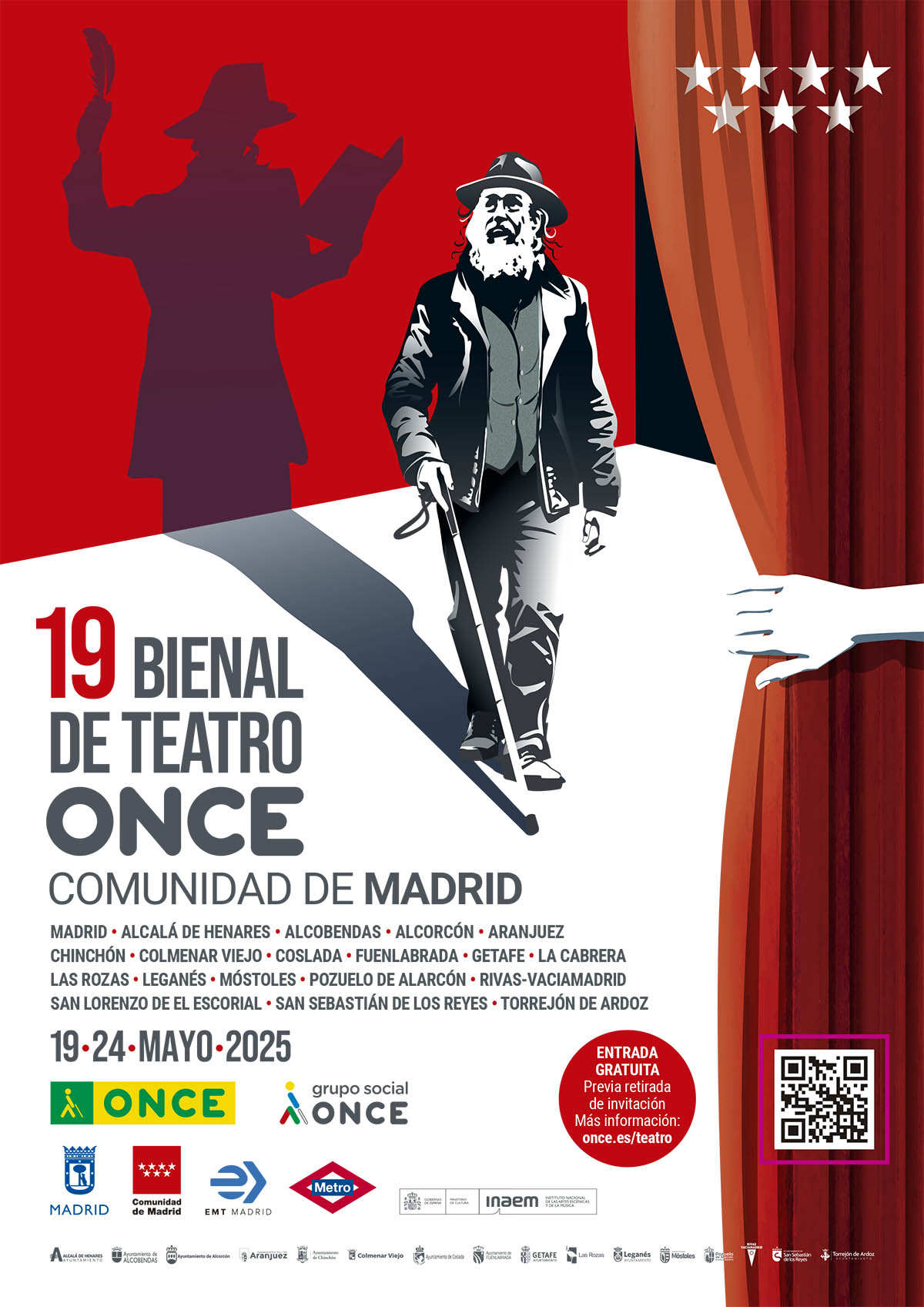 Cartel 19 Bienal de Teatro ONCE