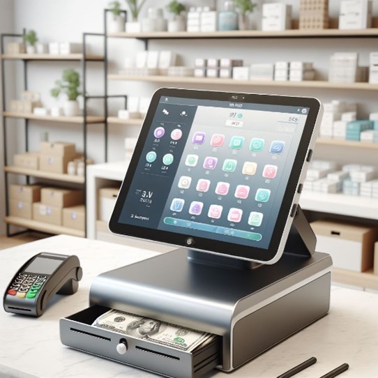 Una caja digital en un establecimiento Una caja digital en un establecimiento