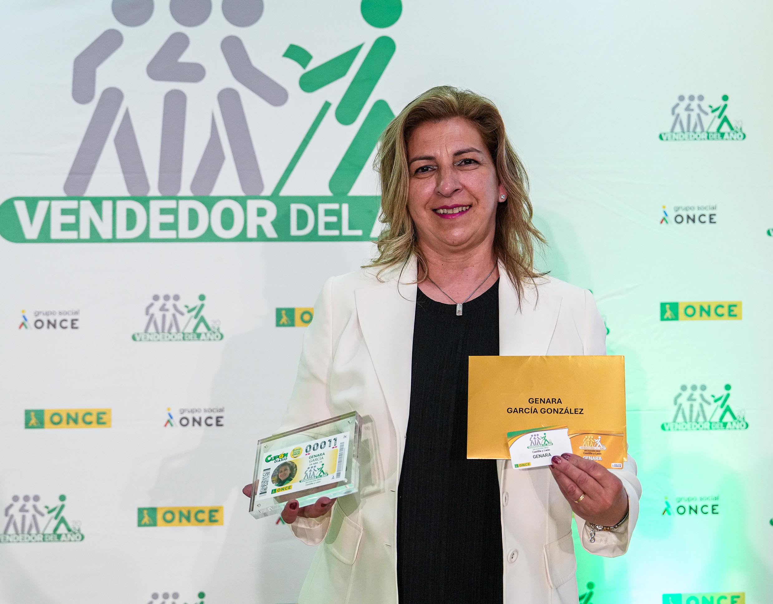 Genara García, mejor vendedora de la ONCE en Castilla y León