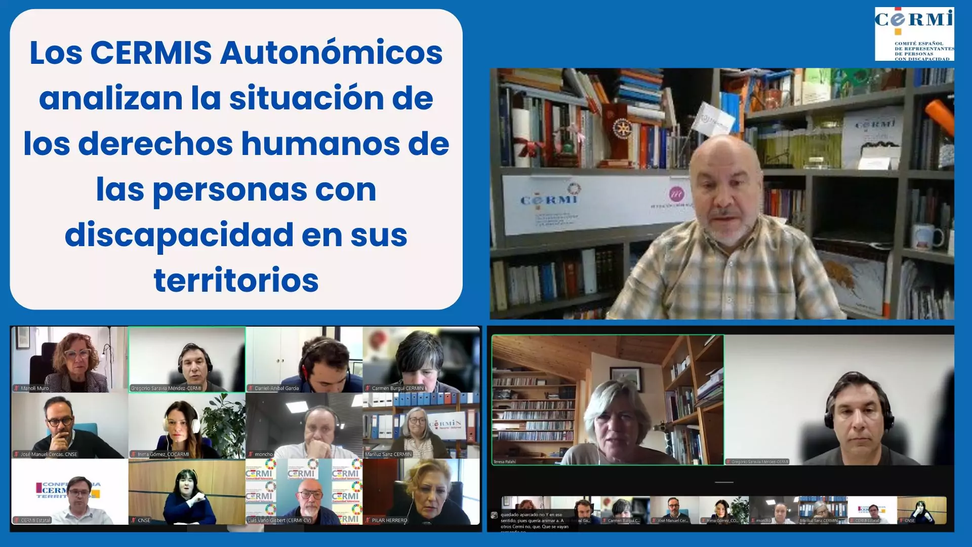 Momento de la intervención de Luis Cayo y Gregorio Saravia en el encuentro de cermis autonómicos Momento de la intervención de Luis Cayo y Gregorio Saravia en el encuentro de cermis autonómicos