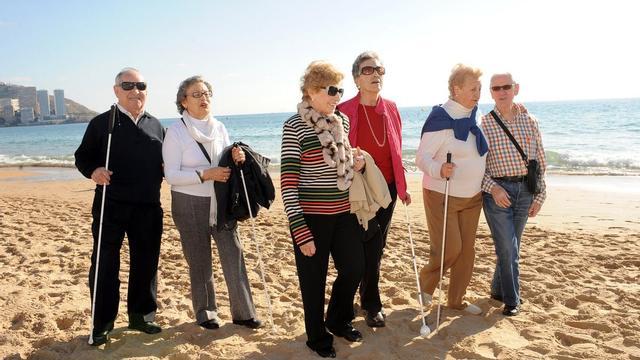 Grupo de mayores afiliados de vacaciones sociales Grupo de mayores afiliados de vacaciones sociales